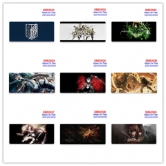 (30*60*0.3cm) 15 Styles Attack on Titan/Shingeki No Kyojin Cartoon Anime Mouse Pad