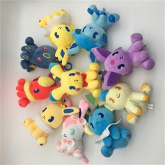 （10PCS/SET）15cm Pokemon Eevee Anime Plush Toy Doll Pendant