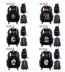 6 Styles JoJo's Bizarre Adventure Cartoon Character Anime Backpack Bag