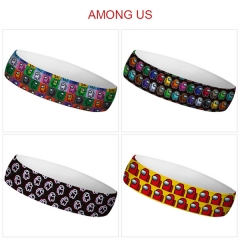 6 Styles Among Us Cartoon Color Printing Sweatband Anime Headband