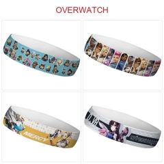5 Styles Overwatch Cartoon Color Printing Sweatband Anime Headband