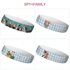 5 Styles Spy×Family Cartoon Color Printing Sweatband Anime Headband