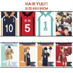 8 Styles 60*90CM Haikyuu Wall Scroll Cartoon Pattern Decoration Anime Wallscroll