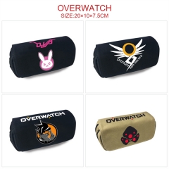 8 Styles Overwatch Cosplay Cartoon Character Anime Zipper Pencil Bag Box