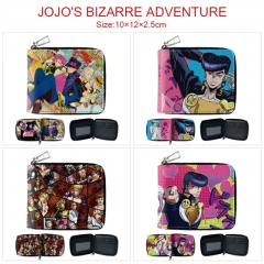4 Styles JoJo's Bizarre Adventure Cartoon Color Printing Coin Purse Anime Short Wallet