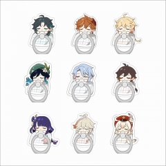 8 Styles Genshin Impact Cartoon Anime Ring Phone Holder