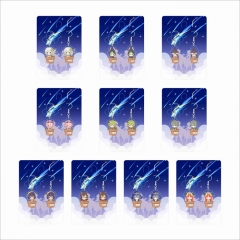 9 Styles Genshin Impact Cartoon Anime Acrylic Earring