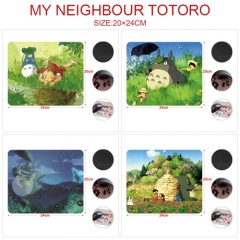 5PCS/SET 4 Styles 20*24CM My Neighbor Totoro Cartoon Pattern Anime Mouse Pad