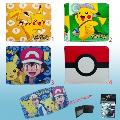 4 Styles Pokemon Pikachu Anime Wallet Purse