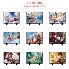 16 Styles Genshin Impact Cartoon Character Anime Lithograph Oleograph