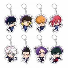 18 Styles Blue Lock Cartoon Character Anime Acrylic Keychain