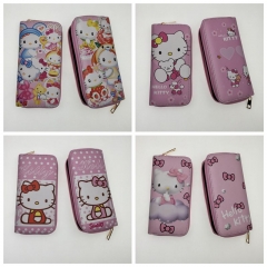 4 Styles Hello Kitty Coin Purse Anime Long Wallet