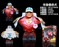 海贼王海军三大将半身像赤犬,青雉,黄猿,盒装手办 高16cm 一箱45个2