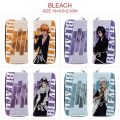 7 Styles Bleach Cartoon Pattren Long Anime Zipper PU Wallet Purse