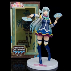 为美好的世界献上祝福 水之女神阿库娅手办到货了.手办高20CM.重259克.彩盒尺寸12X12X23.一箱36个