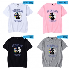 25 Styles Wednesday Addams Cosplay Cartoon Anime Shirt