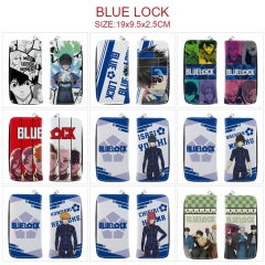 9 Styles Blue Lock Cartoon Pattren Long Anime Zipper PU Wallet Purse