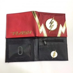 The Flash Movie PU Purse Short Anime Wallet