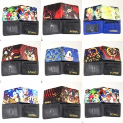9 Styles Sonic the Hedgehog Game PU Purse Short Anime Wallet