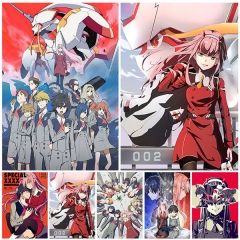 （帆布材质）日本漫画 Darling in the Franxx 海报高清 国家队动漫海报周边