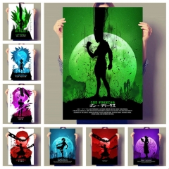 （帆布材质）全职猎人动画海报合集 HunterxHunter日本动漫卡通儿童装饰画