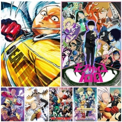 （帆布材质）一拳超人新款动漫海报印刷批发墙贴画宿舍高清壁纸