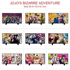 30.2*15.2*2.7CM 9 Styles JoJo's Bizarre Adventure Cartoon Anime Lithograph Oleograph