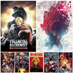 (No Frame) 40 Styles Fullmetal Alchemist Canvas Anime Poster