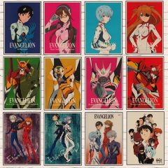 （帆布材质）新款EVA剧场版电影海报 新世纪福音战士挂画无框画