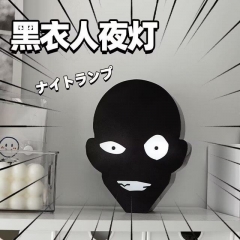 (带电)名侦探柯南 嫌疑人 黑衣人 头像 夜灯 双色可调 盒装手办 高16.5cm 一箱40个