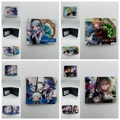 8 Styles Genshin Impact Coin Purse Short Anime Wallet