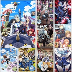 （帆布材质）我 转生成为史莱姆 这件事海报动漫二次元挂画壁画