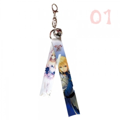 2款动漫飘带FATE/FATEGO塞巴钥匙扣韩版背包挂件风铃