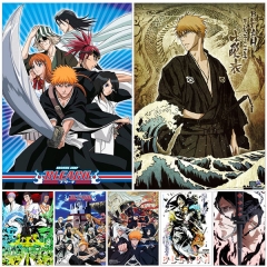 （帆布材质）动漫海报 死神新款高清打印宿舍墙贴画 动画片日本挂画