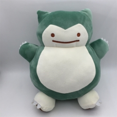 30CM Pokemon Snorlax Reversible Flip Cartoon Anime Plush Toy Doll