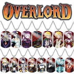 环昱现货军牌Overlord骨傲天雅儿贝德动漫周边不锈钢彩印项链狗牌