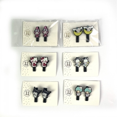 8 Styles Sanrio Hello Kitty Kuromi Cartoon Anime Hair Clip Hair Pin