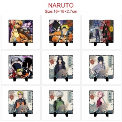 16*16*2.7CM 14 Styles Naruto Cartoon Anime Lithograph Oleograph