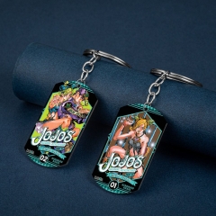 JOJO的奇妙冒险 石之海 空条徐伦 彩印军牌不锈钢狗牌钥匙扣