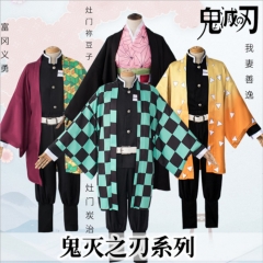 10 Styles Demon Slayer: Kimetsu no Yaiba For Kids Adult Cosplay Anime Kimono Costume Set