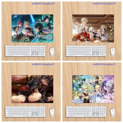 12 Styles (60*40*0.3CM) Genshin Impact Cartoon Anime Mouse Pad