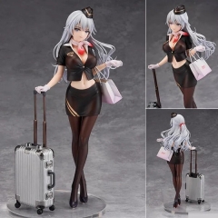 空姐 粟原诗织 stewardess 植绒底座 手办 一件18个 高约24cm 彩盒17.5*17.5*31.5cm 重量0.447kg