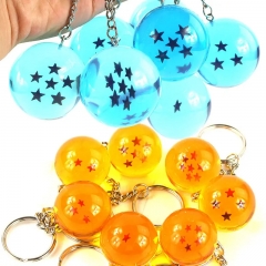 2 Colors 2.7cm Dragon Ball Z Crystal Ball Anime Keychain