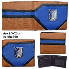 Attack on Titan/Shingeki No Kyojin Cartoon Pattern Anime PU Wallet Purse