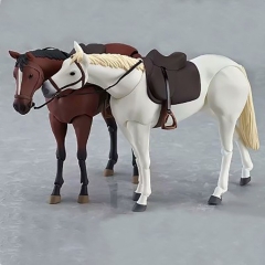 Figma 246 马 白色 茶色棕色 素体马（后腿关节已改良） 关节可动手办 一件30个 高约16cm 彩盒23X7X21.5cm 重量400g