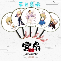 5款动漫圆扇宫扇 FATE 命运 FATEGO 黑贞德白贞德 古风团扇