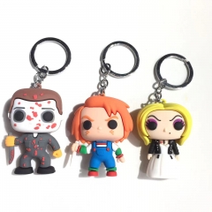 3 Styles Child's Play Chucky Movie Decorative Anime PVC Keychain