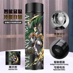 进击的巨人 智能感温 黑色保温杯 （带电）