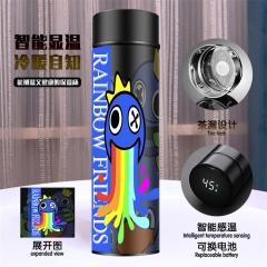 彩虹朋友 智能感温 黑色保温杯 （带电）