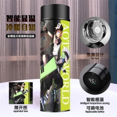 无限滑板 智能感温 黑色保温杯 （带电）
